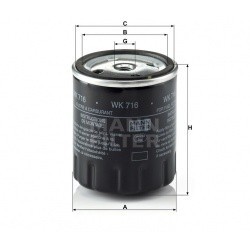 MANN фильтр топливный DB 207-310 OM615-617